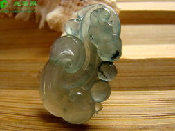 冰种飘花人生如意翡翠挂件 天然玉石中的吉祥与雅致